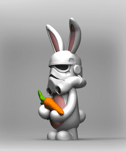 Storm Trooper Bunny 3d model