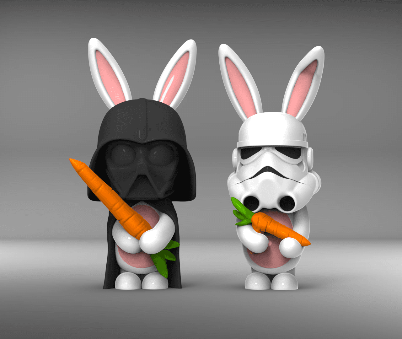Storm Trooper Bunny 3d model