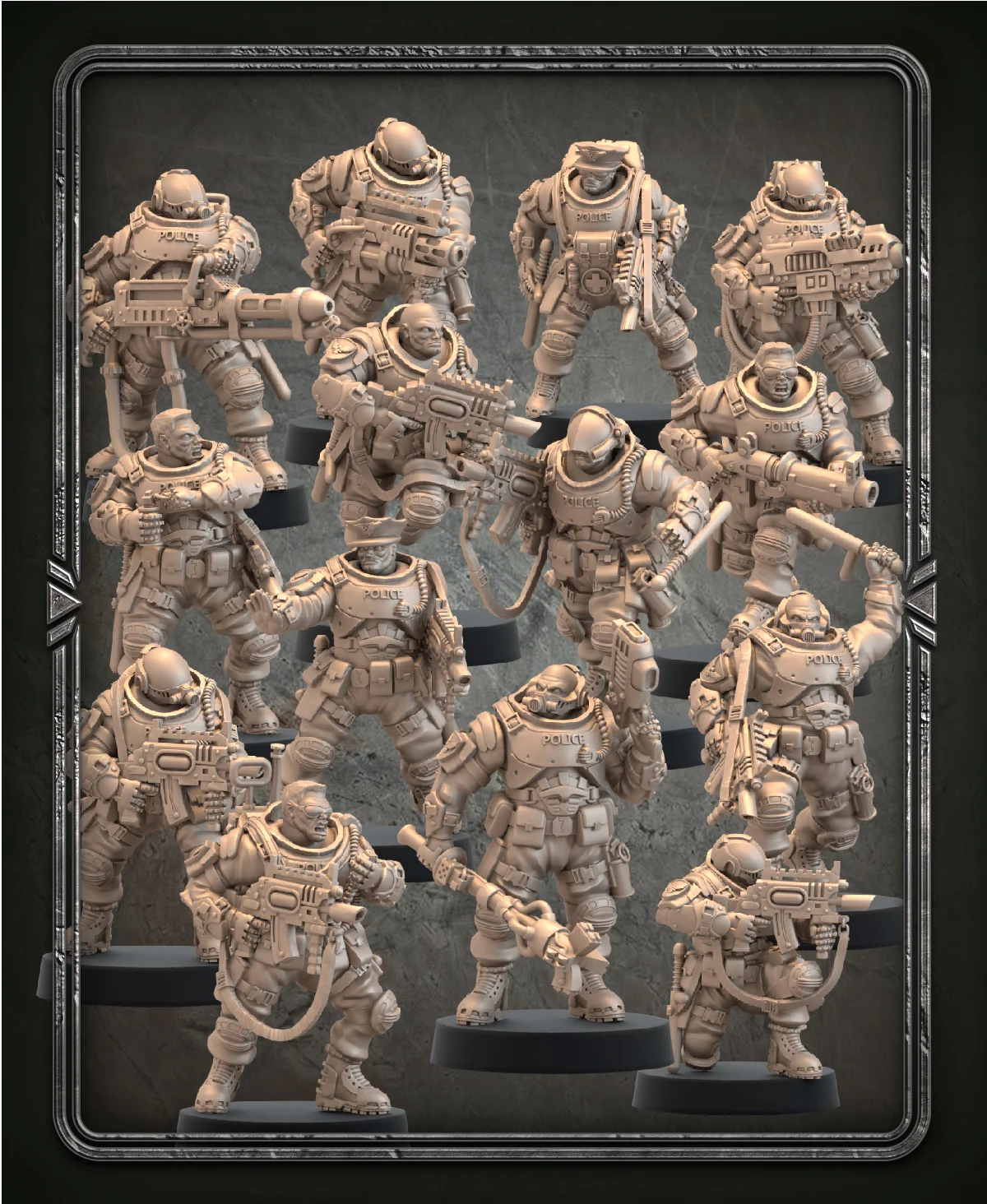 Iron Enforcer Patrolmen Bundle 3d model