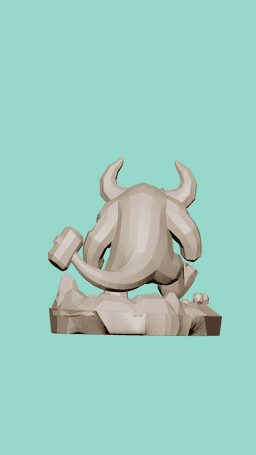 Tiny Horned Behemoth – Sovereign Chibi Beasts Series #3 3d model