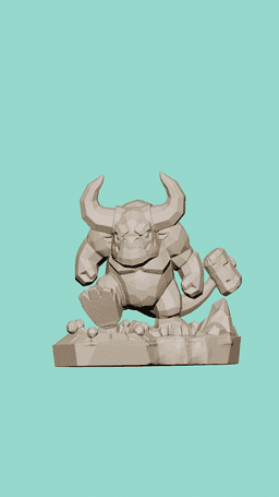 Tiny Horned Behemoth – Sovereign Chibi Beasts Series #3 3d model