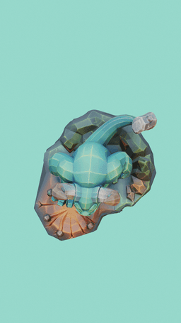 Tiny Horned Behemoth – Sovereign Chibi Beasts Series #3 3d model