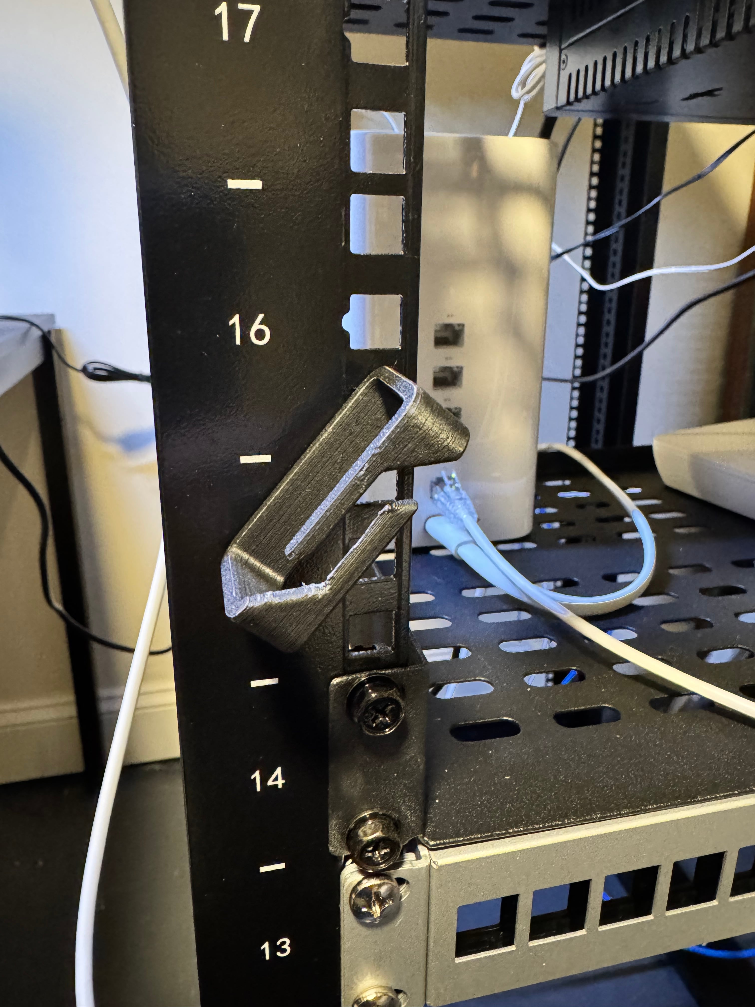 Server Rack Twist Lock Cable Management 3d model
