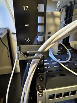 Server Rack Twist Lock Cable Management 3d model