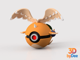 Dragonite (Mega) Poke Ball 3d model