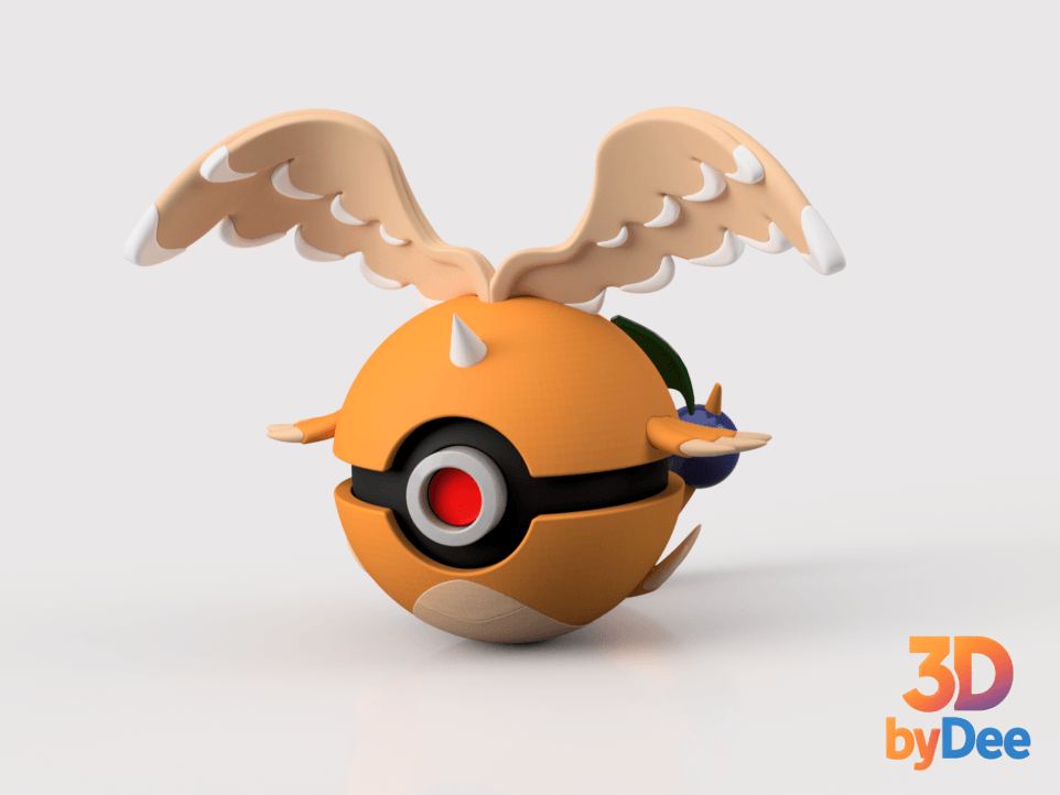 Dragonite (Mega) Poke Ball 3d model