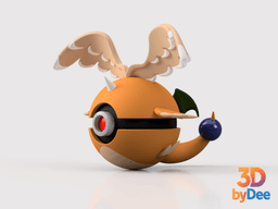 Dragonite (Mega) Poke Ball 3d model
