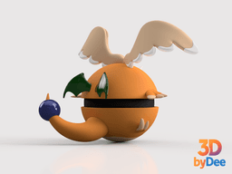 Dragonite (Mega) Poke Ball 3d model