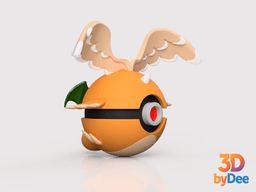 Dragonite (Mega) Poke Ball 3d model