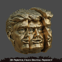 Donald Trump Chaos Orb Headphones Stand Path of Exile 2 3d model