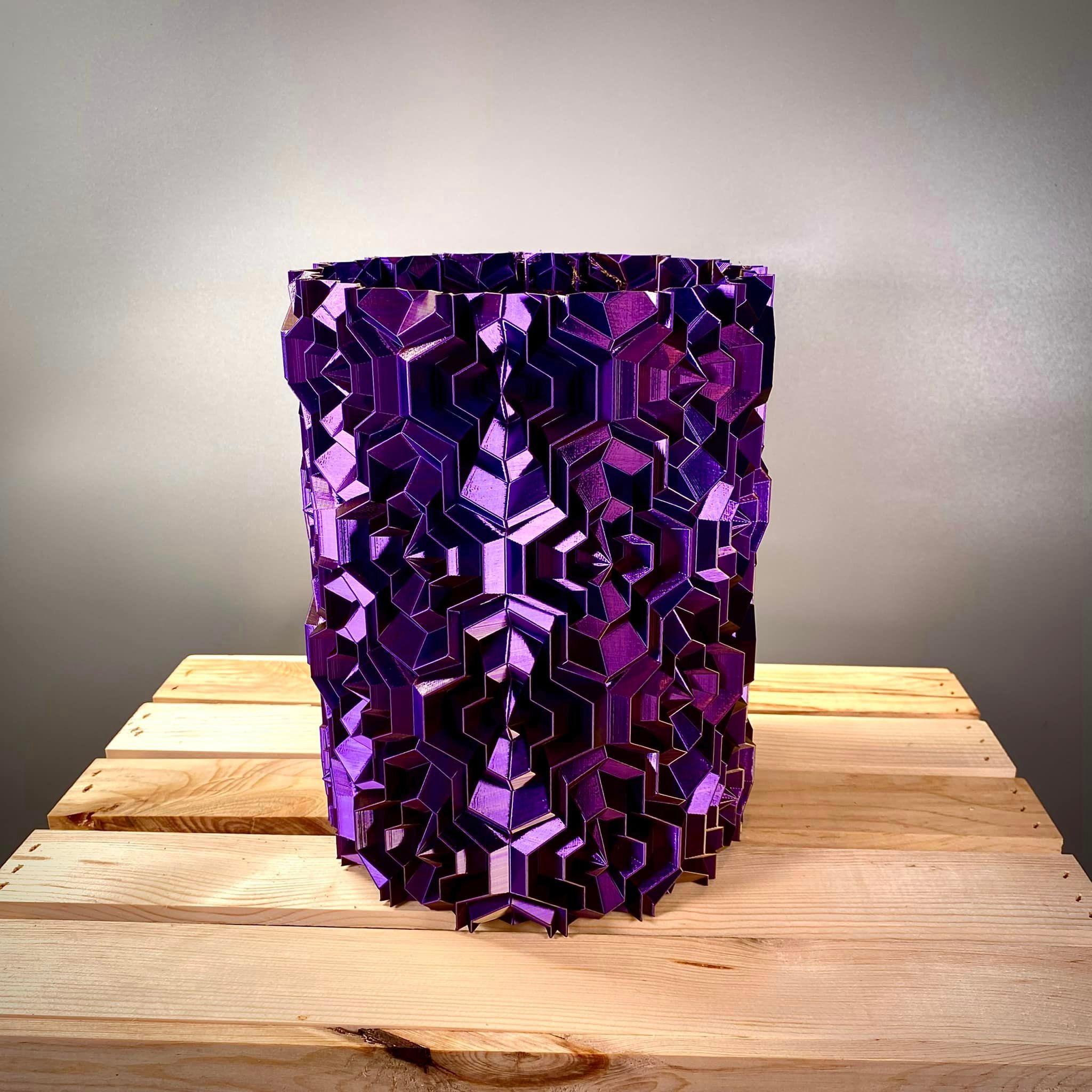 Tetrahex Ripple Vase  3d model