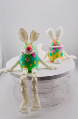 Masked Bunny Easter Egg Flexi 3d model