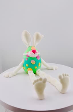 Masked Bunny Easter Egg Flexi 3d model
