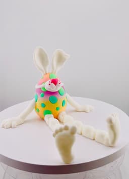 Masked Bunny Easter Egg Flexi 3d model