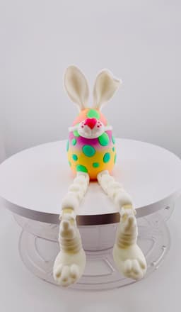 Masked Bunny Easter Egg Flexi 3d model