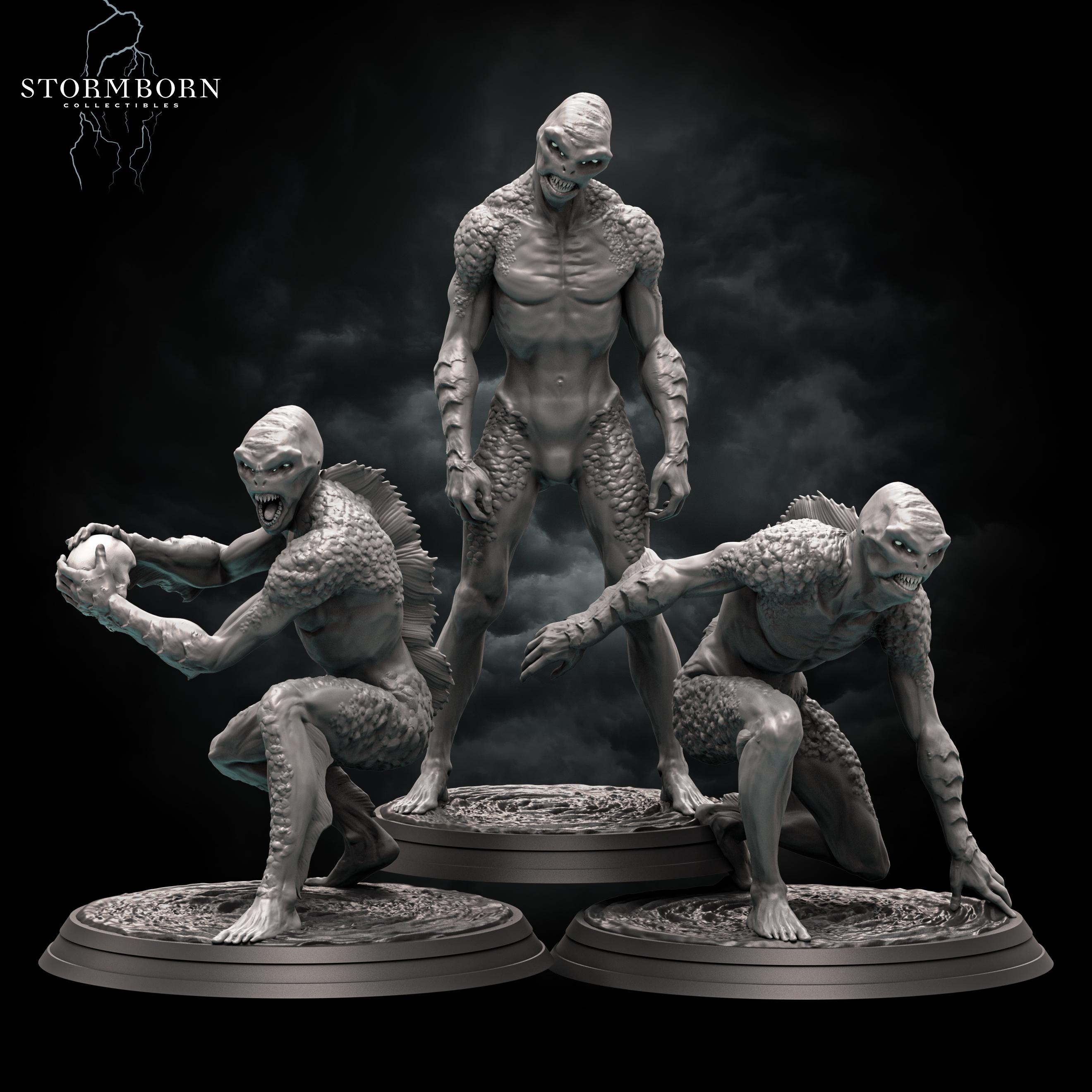 (32mm) Drowners (3 variants included) 3d model