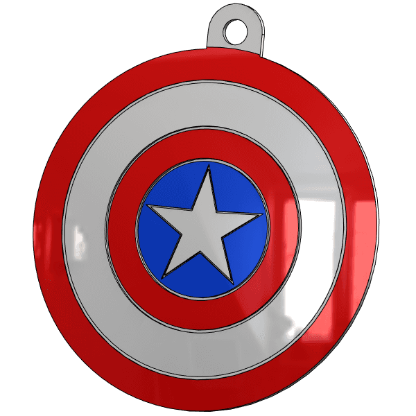  Captain America's shield 3d model