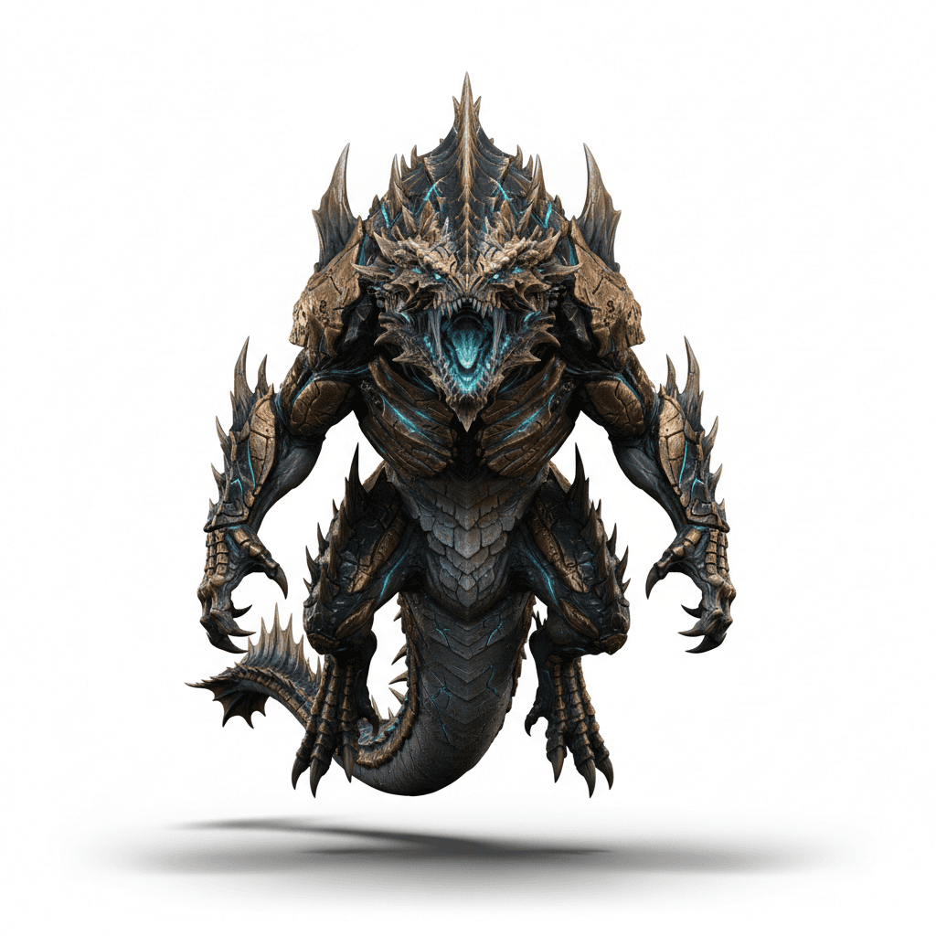 Fantasy Creature : Leviathan Ocean Horror Creature 3d model