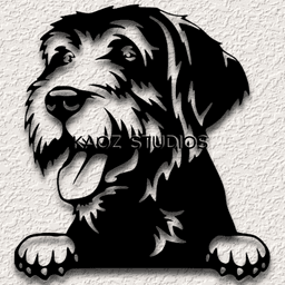 spinone wall art puppy wall decor Italian dog breed wall decoration 3d model