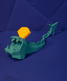 Huntail Low Poly Pokemon 3d model