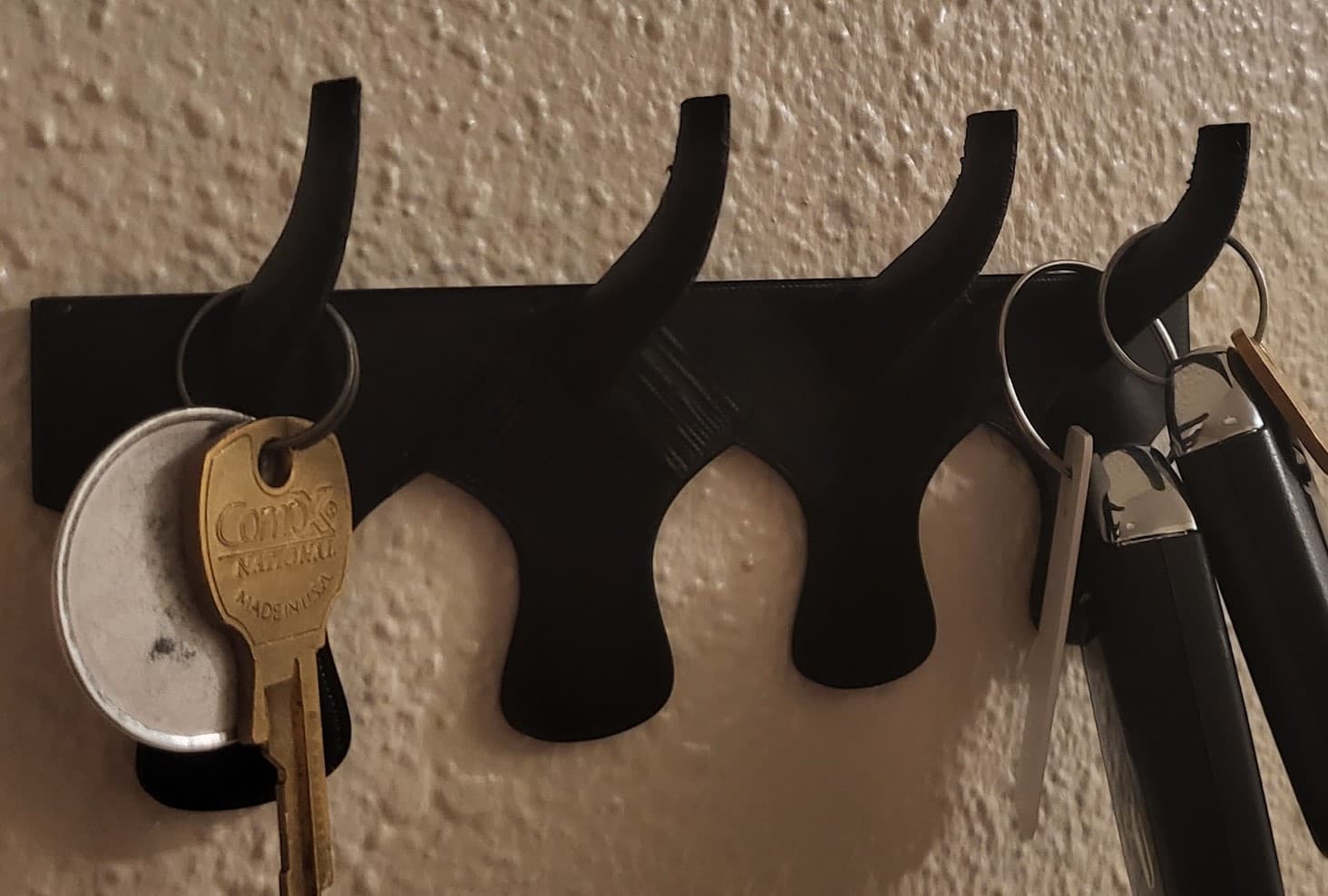 Wall Hooks for 0.5" 3M Mounting Tape 3d model