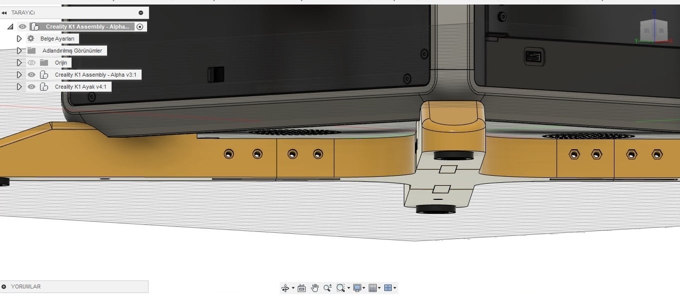 ANTI-VIBRATION FEET K1 3d model
