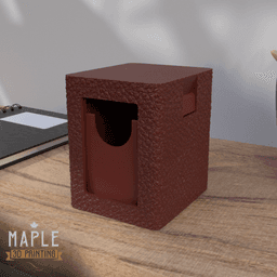 Snap Shut Deck Box - Leather 3d model