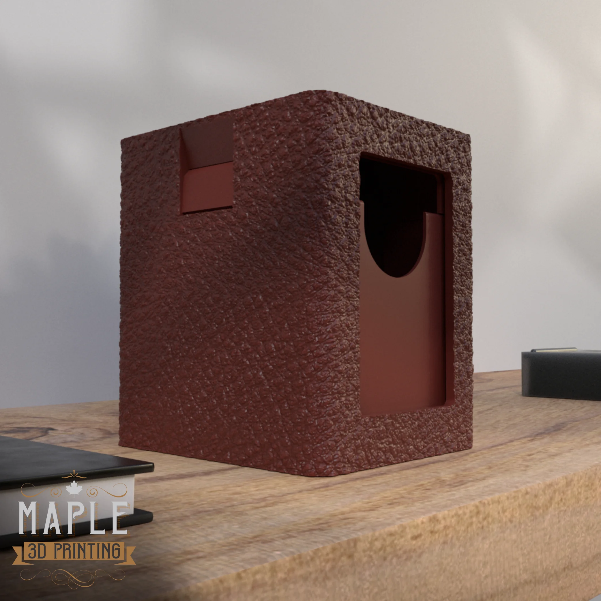 Snap Shut Deck Box - Leather 3d model