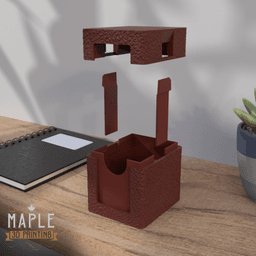 Snap Shut Deck Box - Leather 3d model