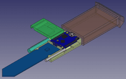 Wemos D1 Mini Soil Moisture and Temperature Sensor Box 3d model