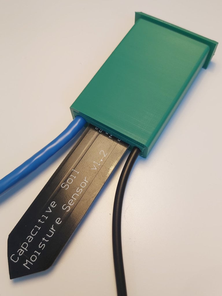 Wemos D1 Mini Soil Moisture and Temperature Sensor Box 3d model
