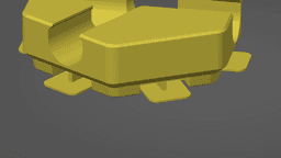 Hextraction - Basic Tiles with tapered base and tabs 3d model