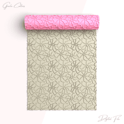Flower Texture Roller For Polymer Clay, Floral Clay Texture Rolling Pin, Polymer Clay Tool, No: 1404 3d model