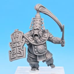 Gorilla Ape Warrior - Goken, Sarugami Zuijin (Pre-Supported) 3d model