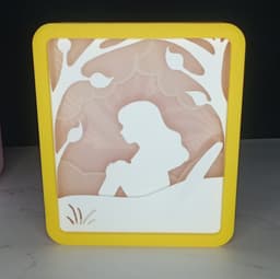 Estel’s Light – Symbolic Backlit Frame STL 3d model