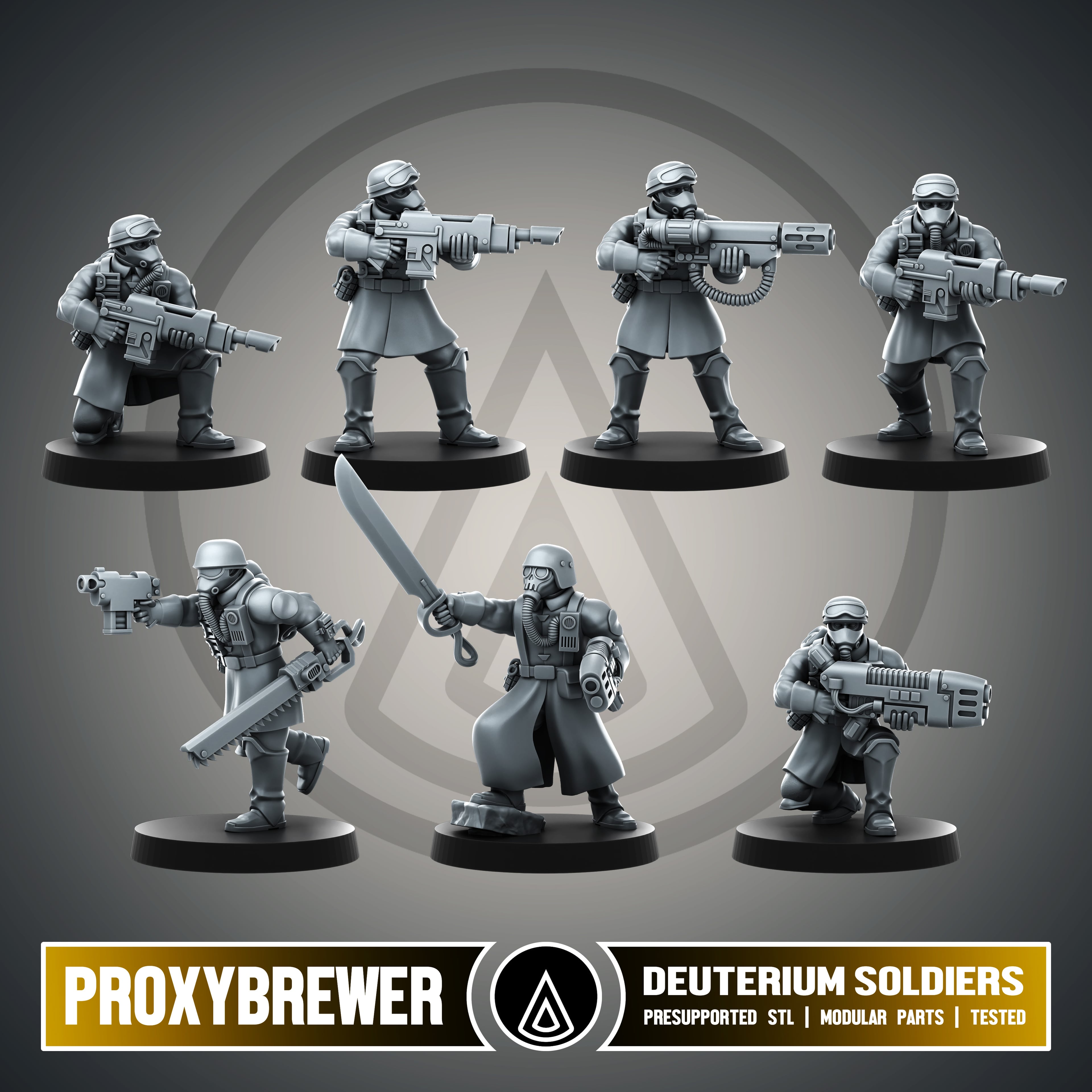 Deuterium Soldiers 3d model