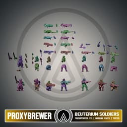 Deuterium Soldiers 3d model