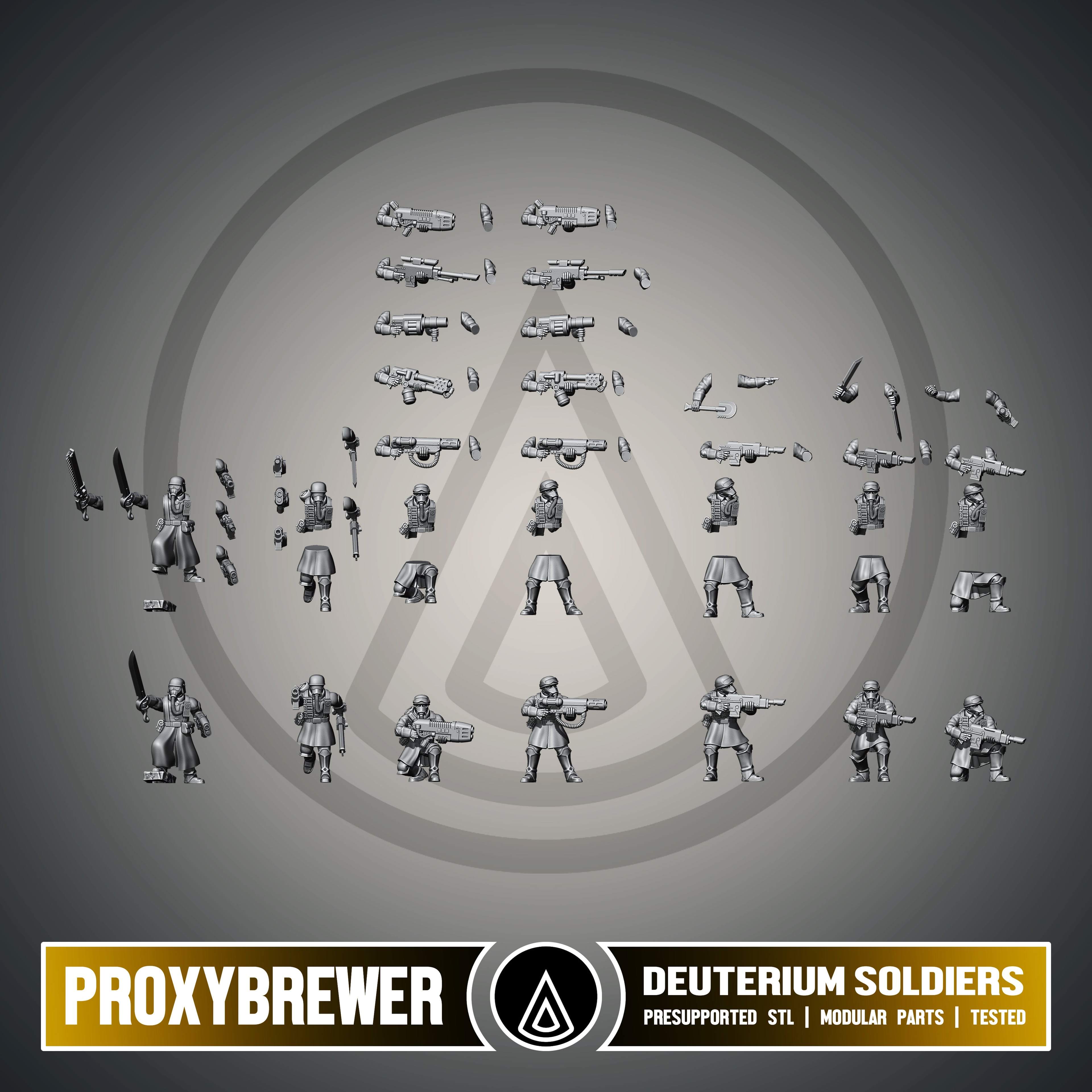 Deuterium Soldiers 3d model