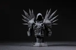 Tyrael Bust - Diablo (Pre-Supported) 3d model