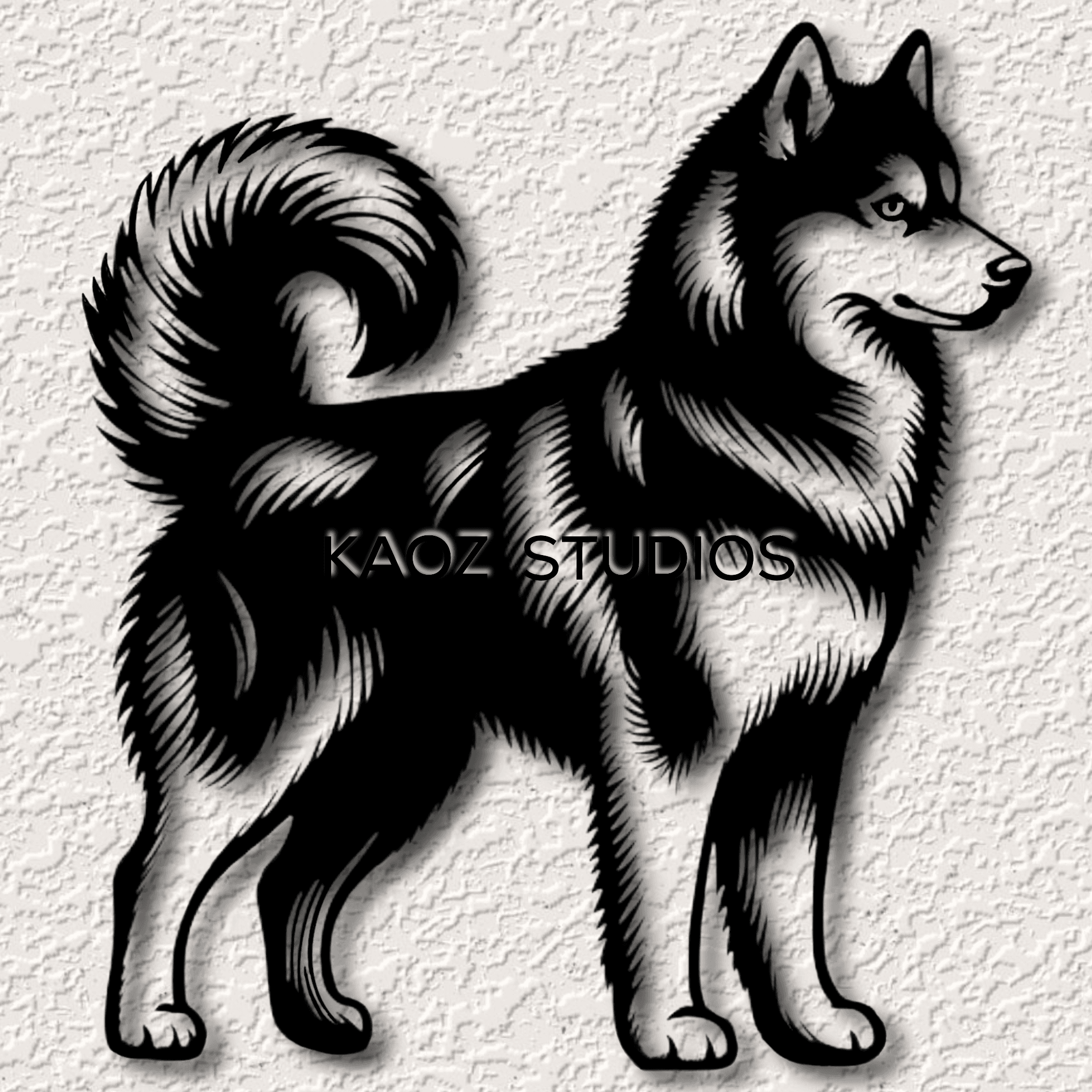 husky wall decor snow dog wall art animal decoration 3d model