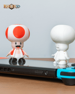 Toad Articulated Mushroom Boy โ A Jumping, Waving, Whimsical Friend! 3d model