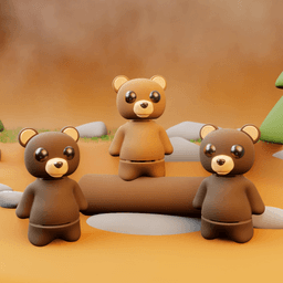 Flexi Bear 3d model