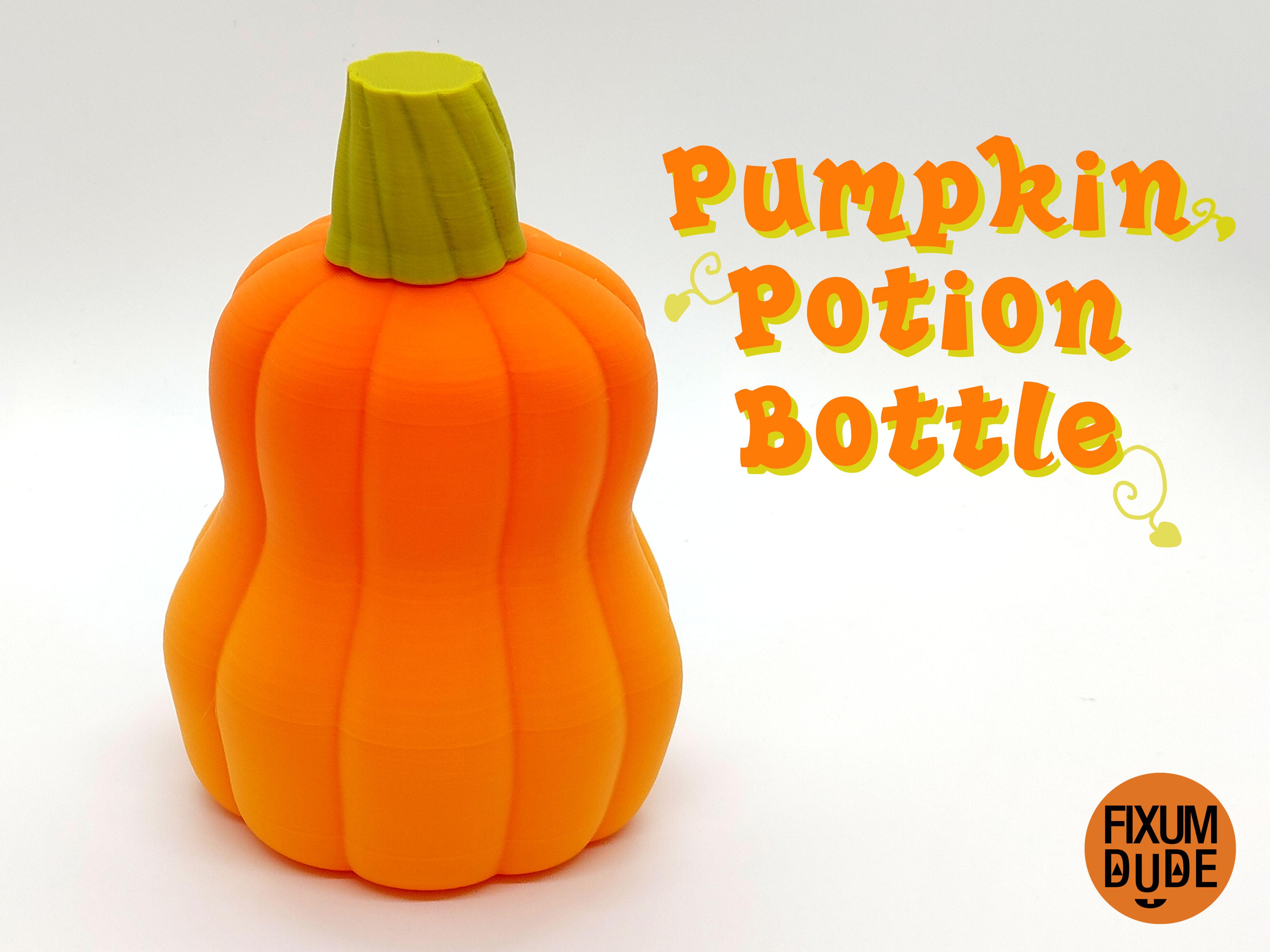Pumpkin Potion Bottle 3d model