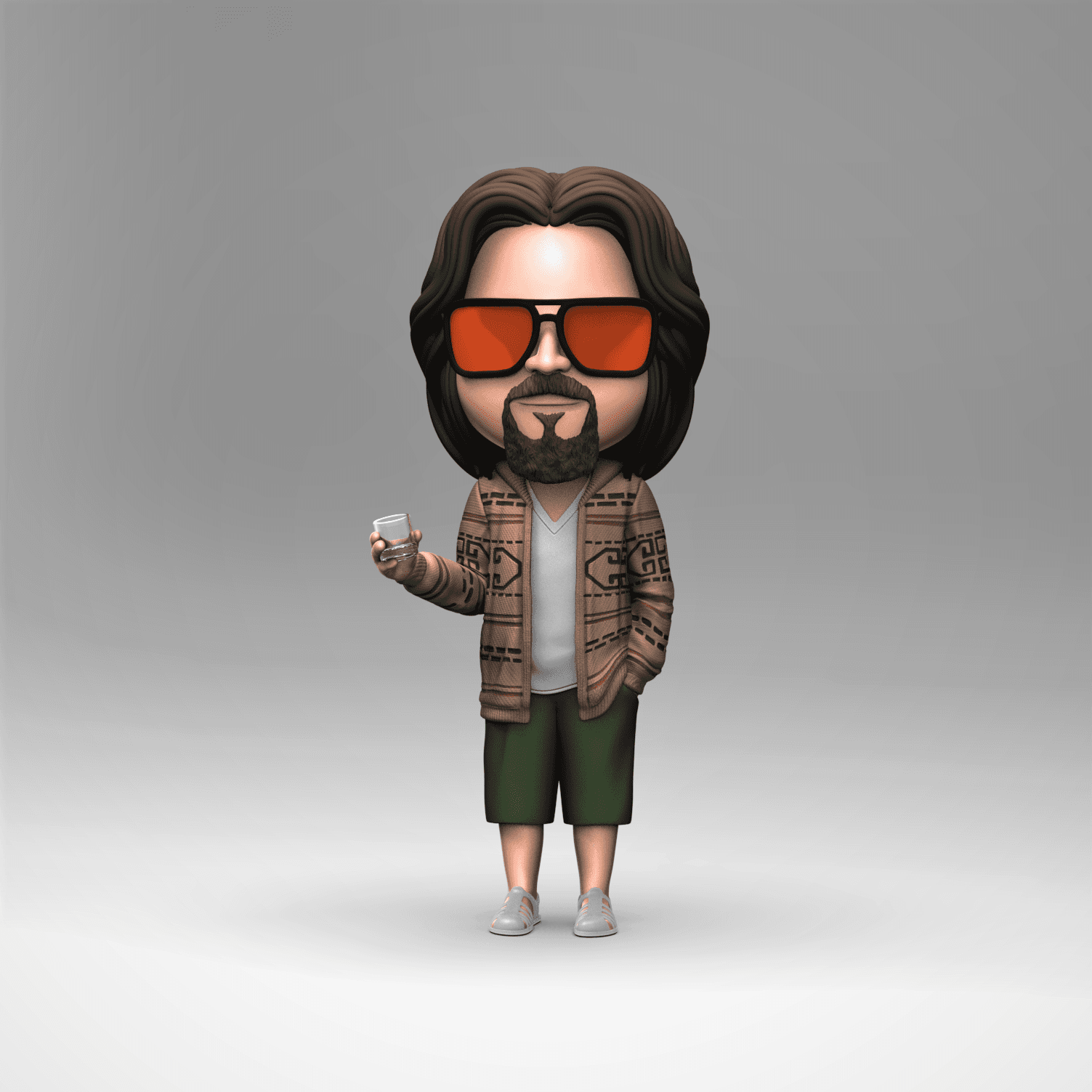 "The Dude" -Little Big Head Series 3d model
