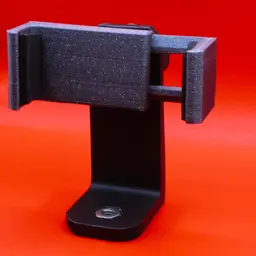 Adjustable cellphone tripod mount 3d model