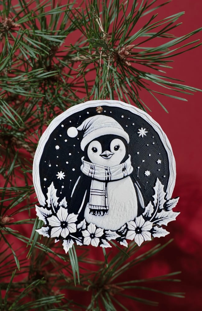 Christmas Penguin Decoration 3d model