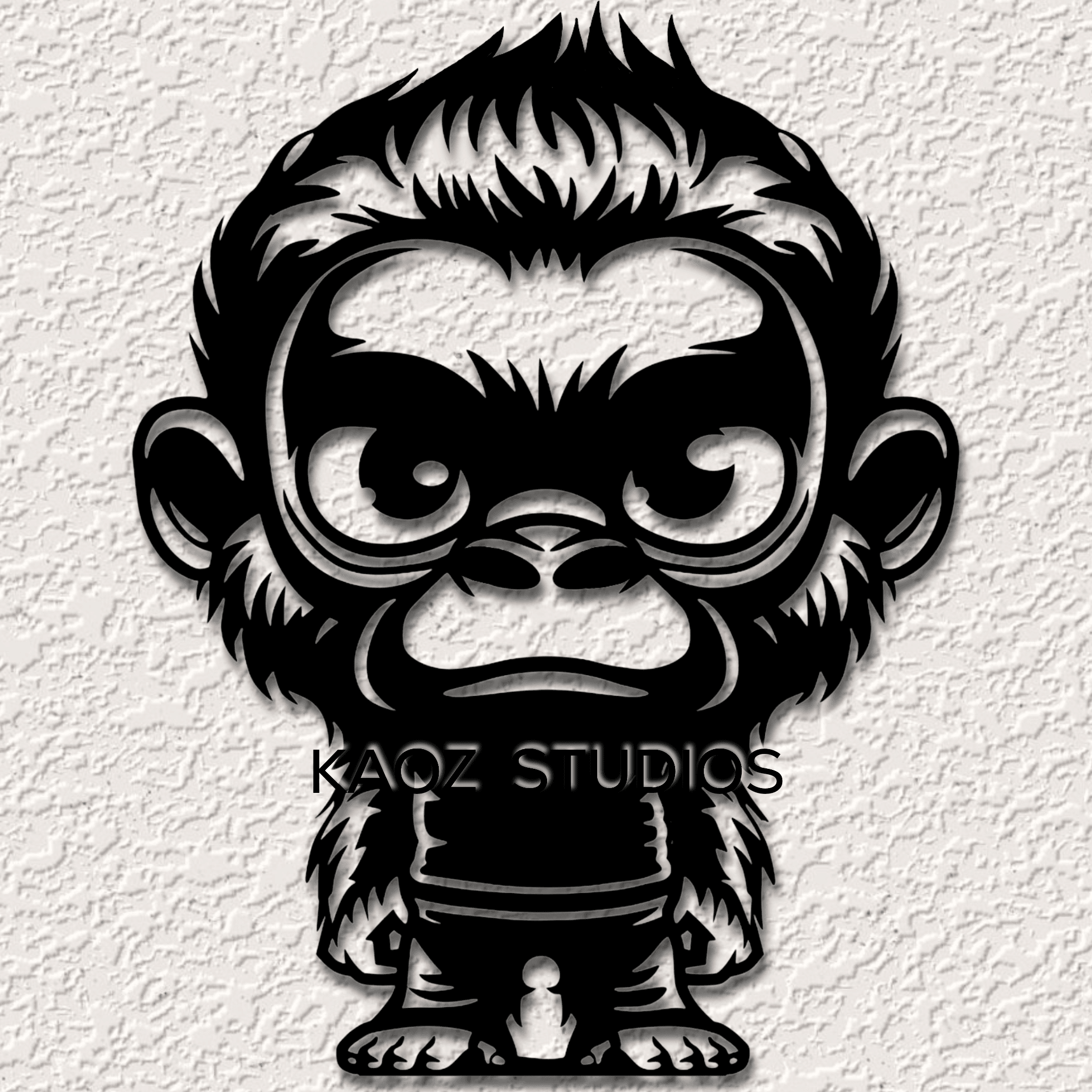 sasquatch chibi wall art funny bigfoot wall decor legendary beast decoration 3d model