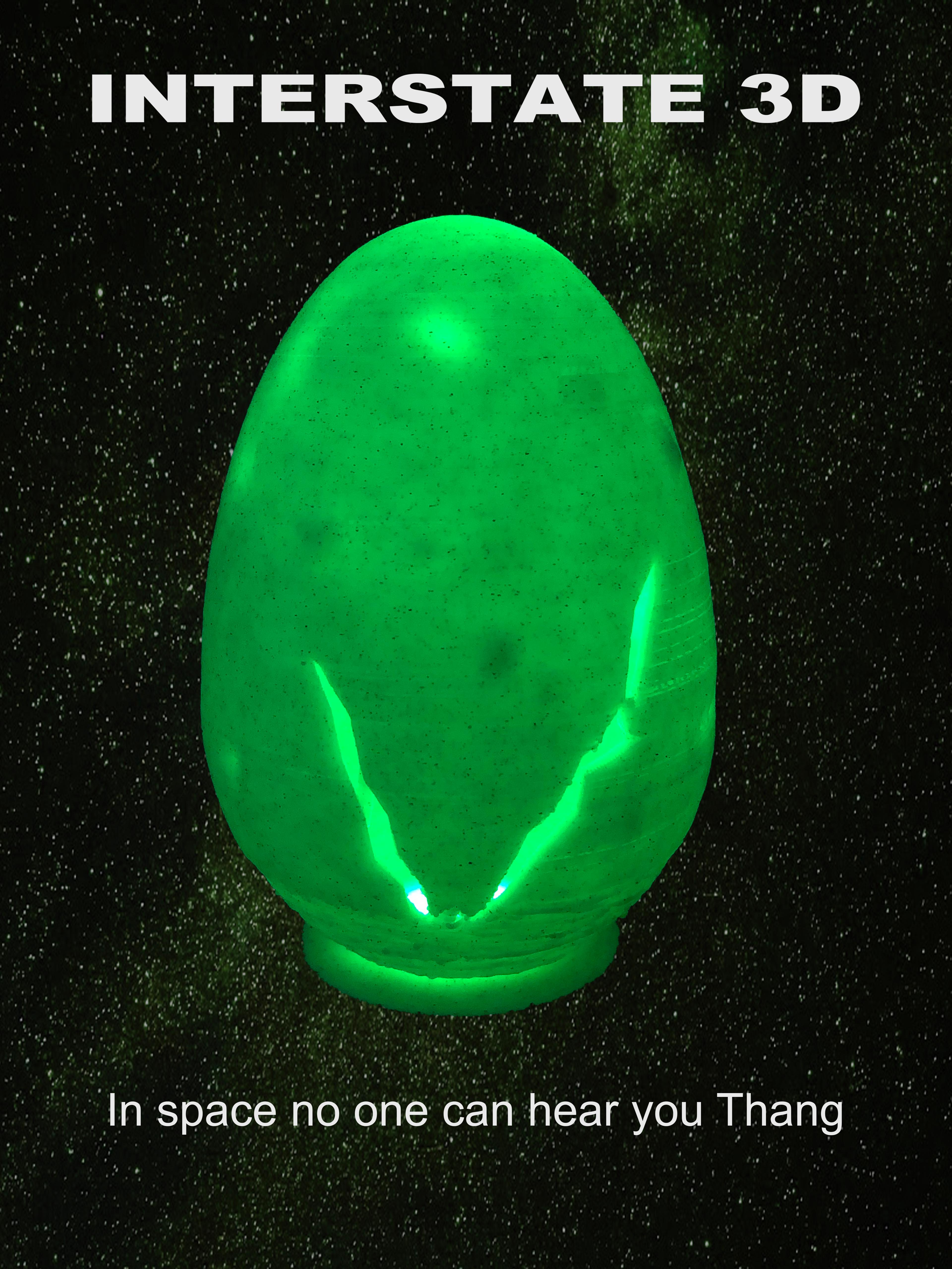 No One Can Hear You Thang (Alien Egg).stl 3d model