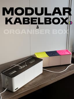 Modular Kabel box and Organiser box 3d model