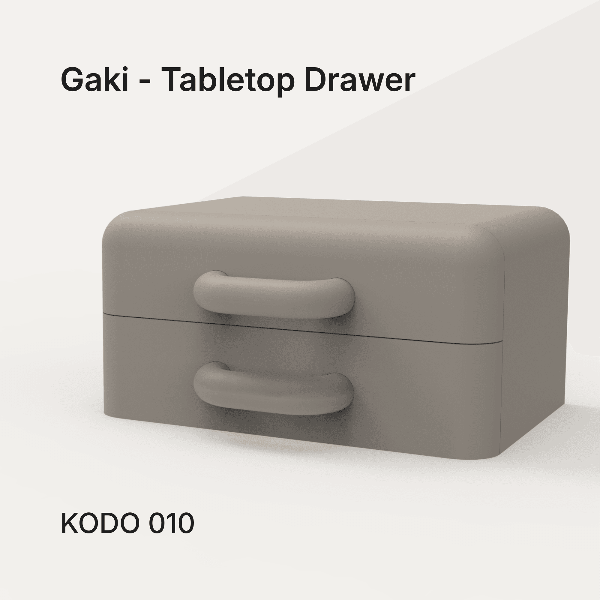 GAKI - Tabletop Drawer 3d model
